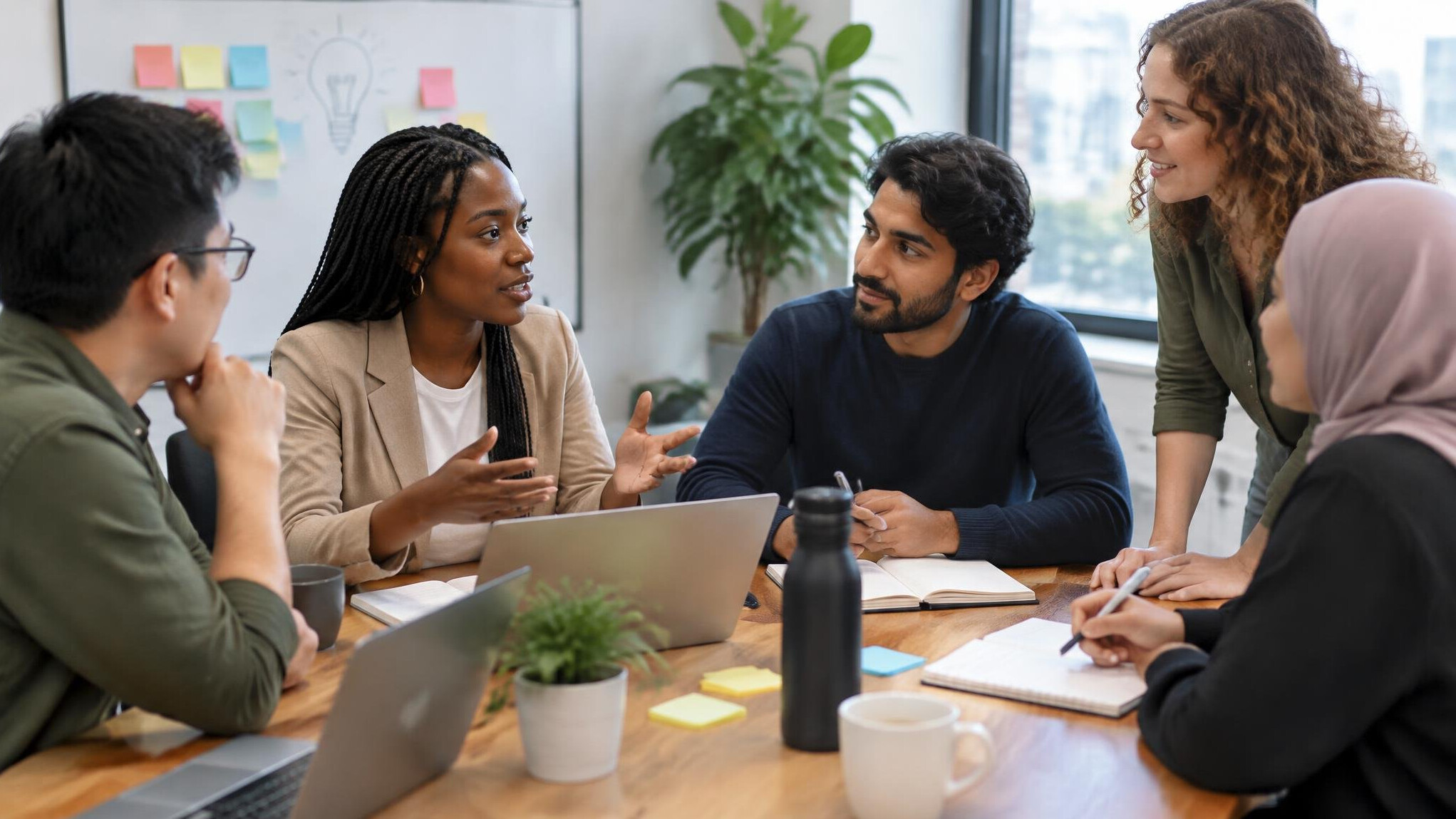 diverse team meeting